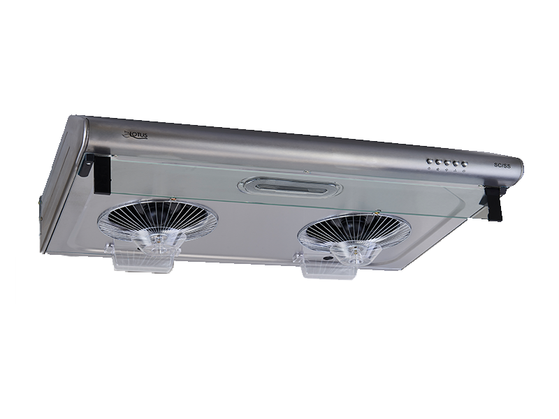 Lotus LTS-SC30 30" Under Cabinet Range Hood | 750 CFM High-Suction Dual Motors | Filterless Easy-Clean Design | 120V