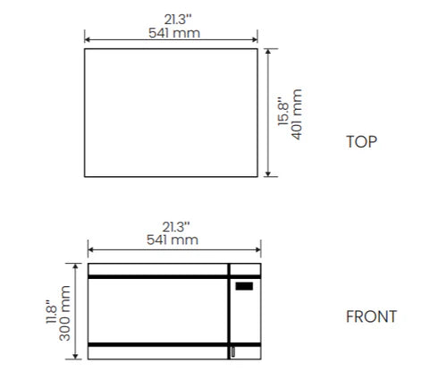 Vesta Tokyo 1.1 Cu. Ft. Countertop Microwave - Stainless Steel | YOURISHOP