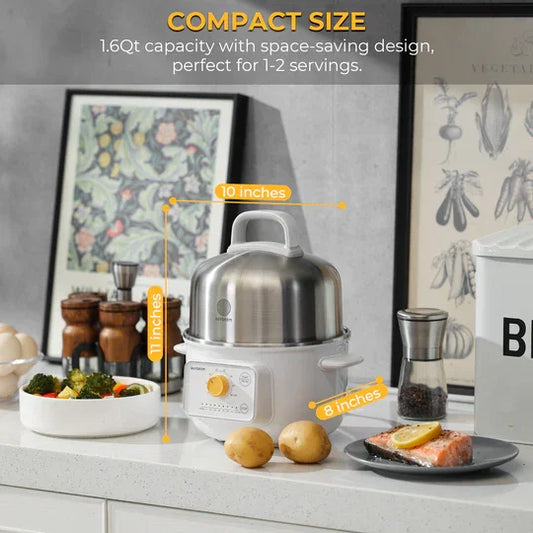 Buydeem G32 | Mini Electric Food Steamer | 1.6QT | Yourishop.com - YOURISHOP.COM