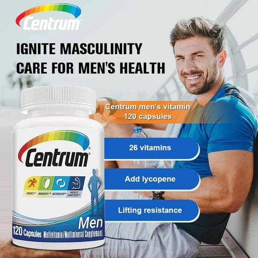 Centrum Multivitamin for Men and Mineral Supplements, Energy Support, Muscle Mass, Immune System, Antioxidants - YOURISHOP.COM