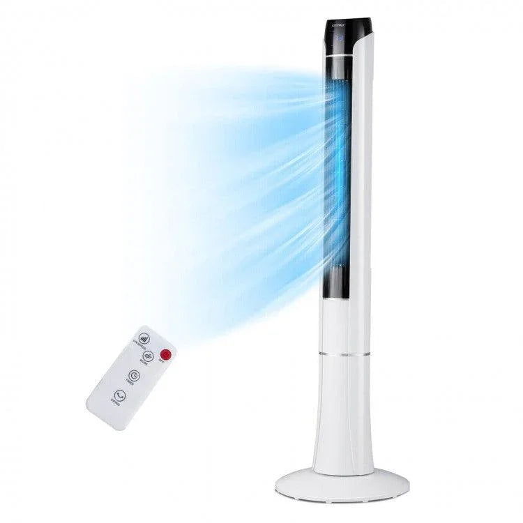 Costway Portable Tower Fan ES10145US-WH| 48 Inch| Remote Control - YOURISHOP.COM