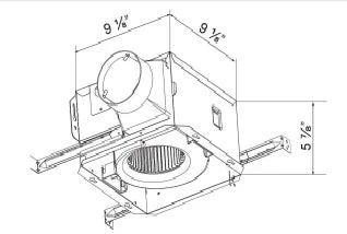 Cyclone Bath Ventilation ESCBP80| 80 CFM| Size 75 sqft|0.4 Sones| 22.8 Watts - YOURISHOP.COM