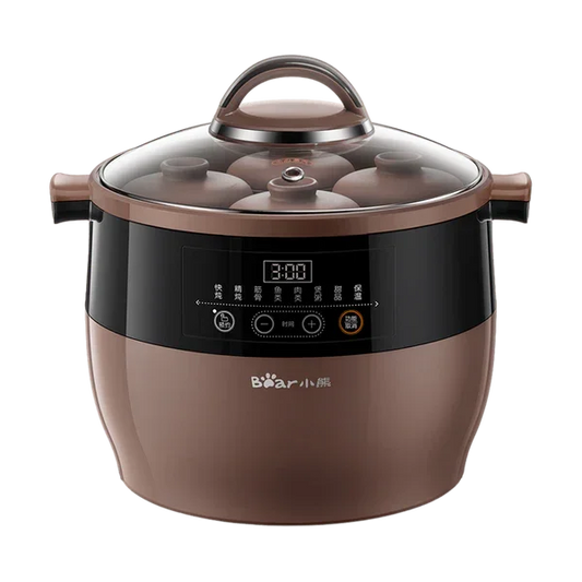 DDZ-B45Z2: Bear Purple Clay Electric Stew Pot,4.5Liter - YOURISHOP.COM
