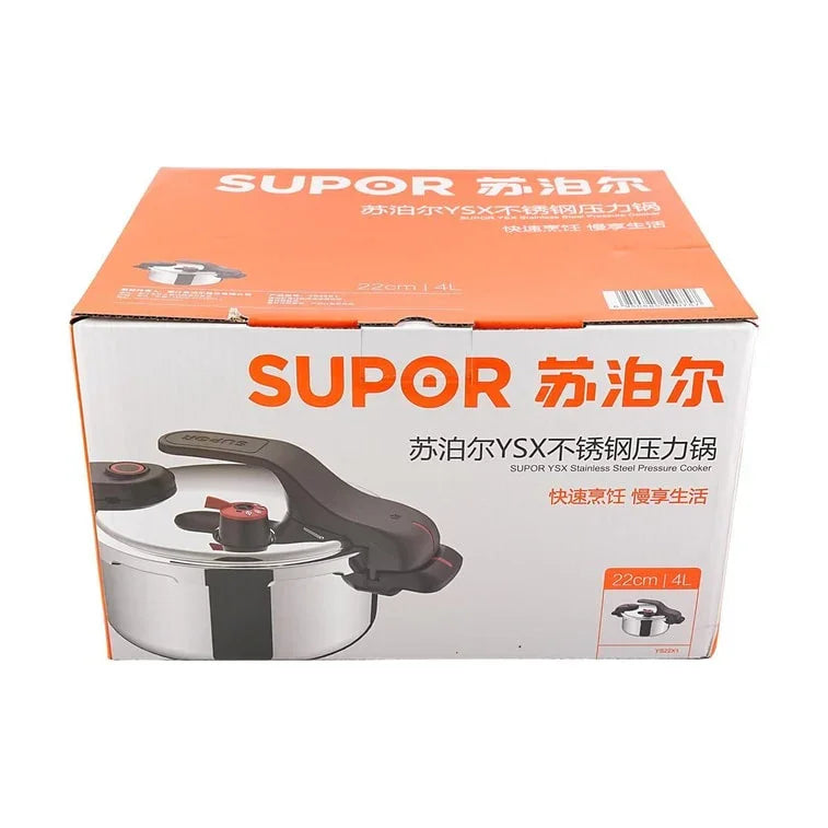 Supor high-pressure cooker YSX22RA, Stainless Pot, New style, 4L/6L - YOURISHOP.COM