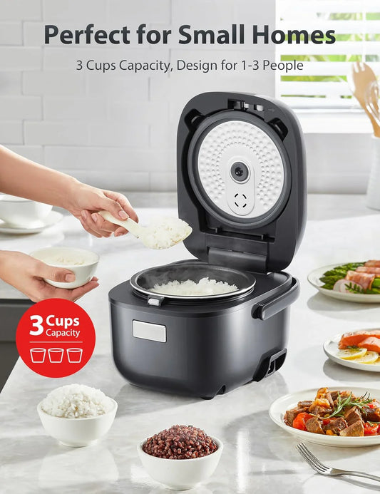 TOSHIBA Rice Cooker RC-5DSTCA(H) | 3 Cups | NonStick Inner Pot | Grey - YOURISHOP.COM