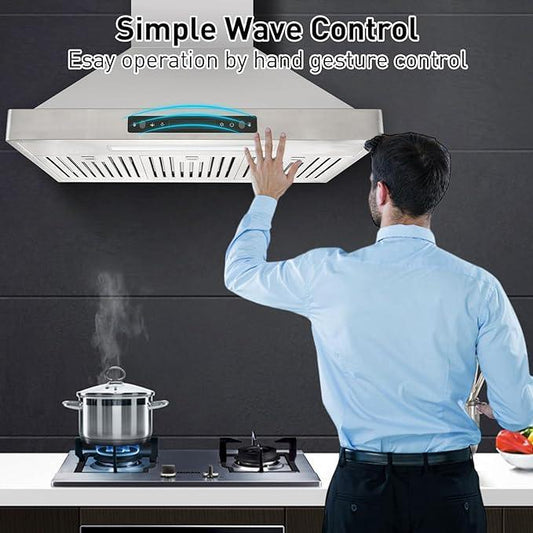 Vesta Range Hood Brussels | 800CFM | 30'' | Stainless Steel | Baffle Filters - YOURISHOP.COM