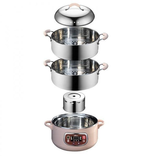 Bear Electric Steamer DZG-A80A2, Stainless Steel with Five Functions, 5-In-1 - YOURISHOP.COM