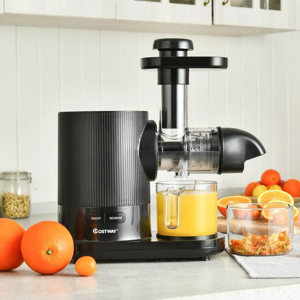 Horizontal Slow Masticating Extractor Juicer with Brush 25194073 - YOURISHOP.COM