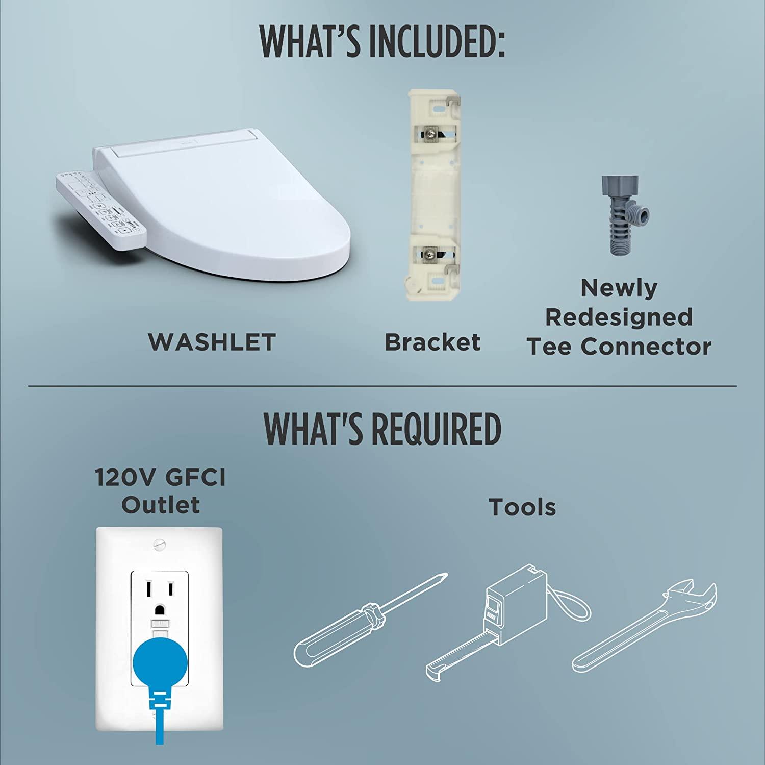 TOTO WASHLET KC2,Electronic Bidet Toilet Seat with Heated Seat and SoftClose Lid, Cotton White - YOURISHOP.COM