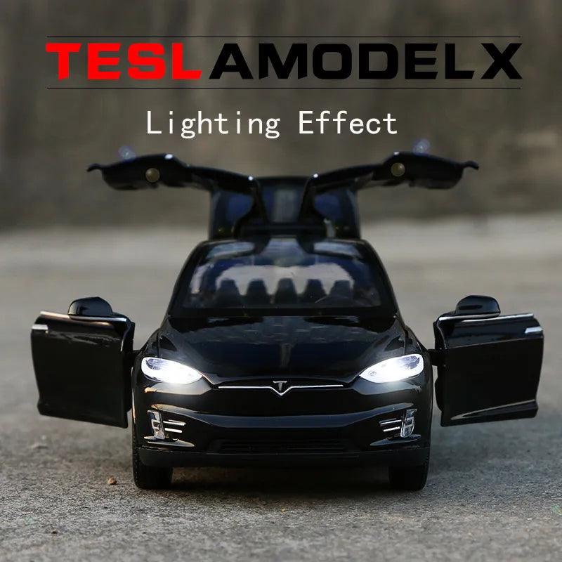 1:32 Tesla MODEL X Alloy Car Model Diecasts & Toy Vehicles Toy Cars Free Shipping Kid Toys For Children Christmas Gifts Boy Toy - YOURISHOP.COM
