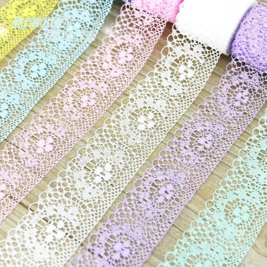 (10 yards/roll) 40mm white lace fabric Webbing Decoration packing Material - YOURISHOP.COM