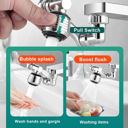 1080 Rotatable Faucet Aerator Universal Plastic Splash Filter Faucets Extender Bubbler Water Tap Nozzle for Kitchen Bathroom - YOURISHOP.COM