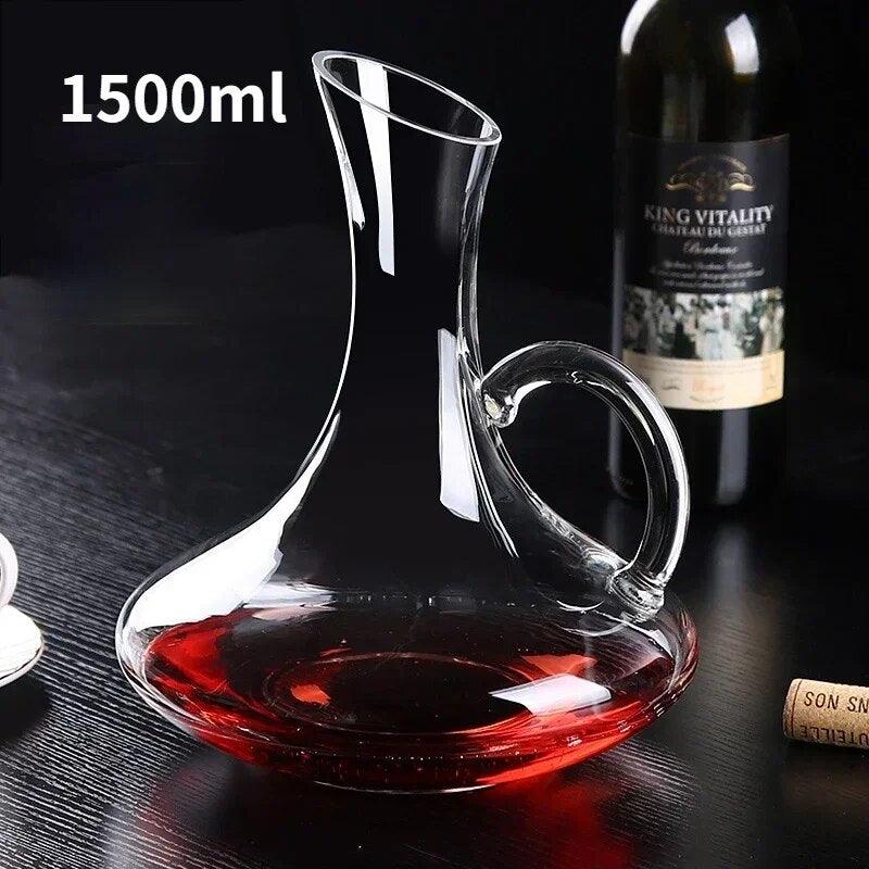 1200ML High Grade Crystal U-shaped Wine Decanter Gift Box Decanter Set - YOURISHOP.COM