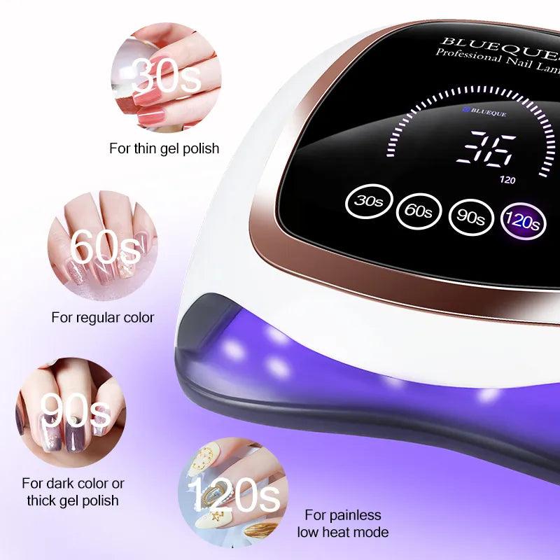 168W 42LEDs Nail Drying Lamp For Manicure Professional Led UV Drying Lamp With Auto Sensor Smart Nail Salon Equipment Tools - YOURISHOP.COM