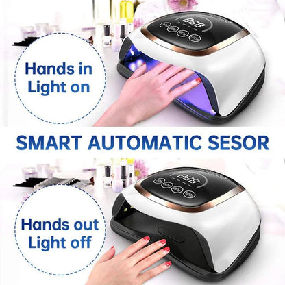 168W 42LEDs Nail Drying Lamp For Manicure Professional Led UV Drying Lamp With Auto Sensor Smart Nail Salon Equipment Tools - YOURISHOP.COM