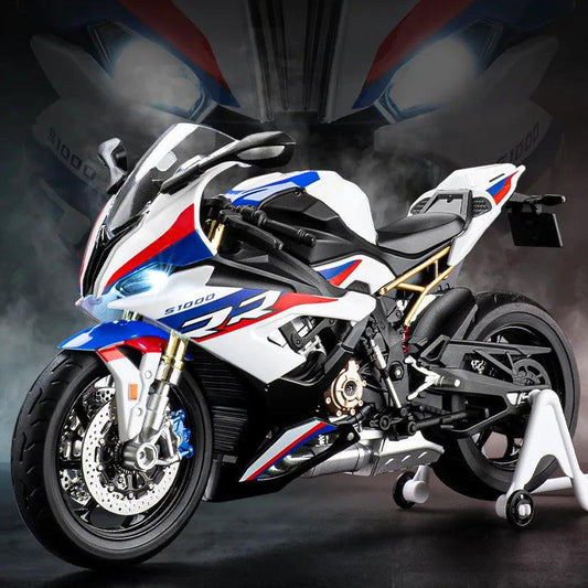 1/9 S1000RR Alloy Racing Motorcycle Diecasts Street Sports Motorcycle Model High Simulation With Light Collection Childrens Gift - YOURISHOP.COM