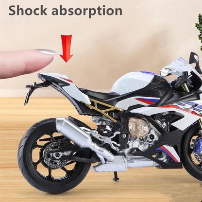 1/9 S1000RR Alloy Racing Motorcycle Diecasts Street Sports Motorcycle Model High Simulation With Light Collection Childrens Gift - YOURISHOP.COM