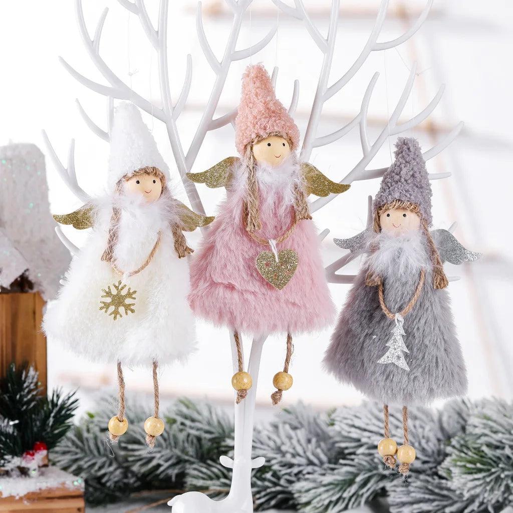 2022 Xmas Cute Angel Dolls Merry Christmas Tree Decorations for Home Navidad Ornaments Noel Natal Decor 2023 New Year Kid Gifts - YOURISHOP.COM