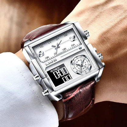 2023 LIGE Sports Watch Men Top Luxury Brand Waterproof Wristwatch Men Quartz Analog Military Digital Watches Relogio Masculino - YOURISHOP.COM