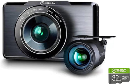 360 Dash Cam G500H, Front 2K FHD Rear 1080P - YOURISHOP.COM