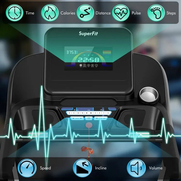 4.75 HP Treadmill with APP and Auto Incline for Home and Apartment - YOURISHOP.COM