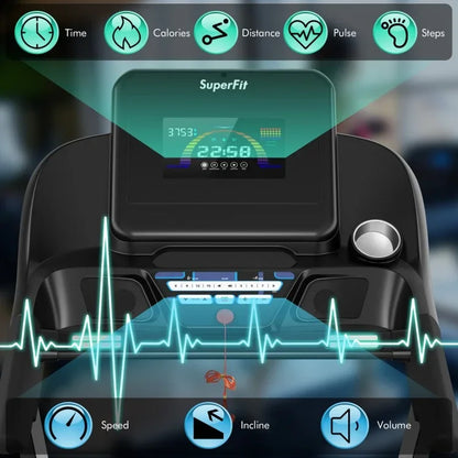 4.75 HP Treadmill with APP and Auto Incline for Home and Apartment - YOURISHOP.COM