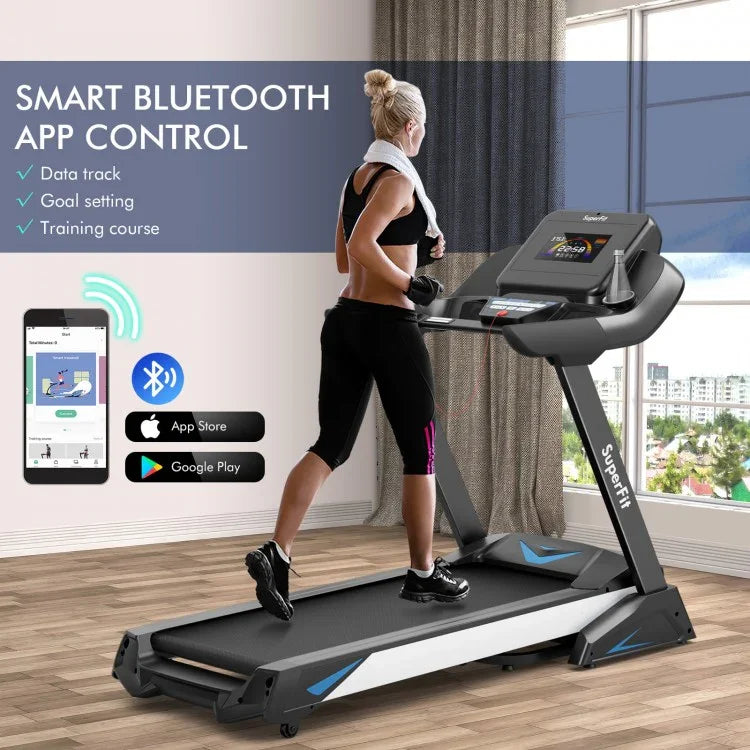 4.75 HP Treadmill with APP and Auto Incline for Home and Apartment - YOURISHOP.COM