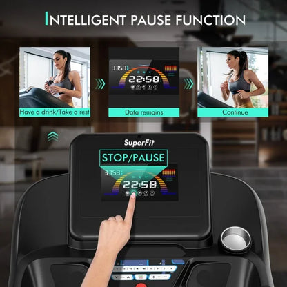 4.75 HP Treadmill with APP and Auto Incline for Home and Apartment - YOURISHOP.COM