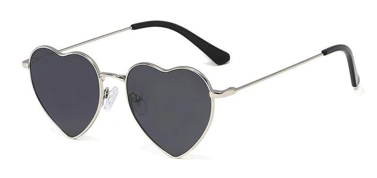 45941 Heart Heart-Shaped Polarized Sunglasses Decorative Vintage Women's High Quality Metal Shades Uv400 - YOURISHOP.COM