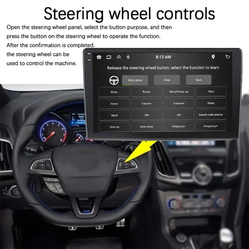 4G 64G Android13 2 Din Car Radio Carplay Android Auto 9“ Universal Multimedia Player DSP RDS AHD GPS WIFI Auto Radio - YOURISHOP.COM
