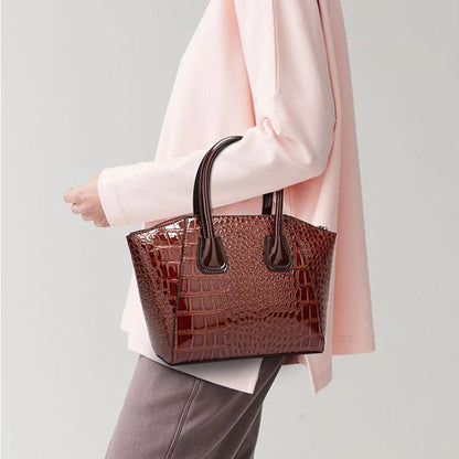 6pcs Women Handbag Set Crocodile Leather Luxury Crossbody Shoulder Bags For Women 2020 Purse Handbags Clutch Composite Bag Bolso - YOURISHOP.COM