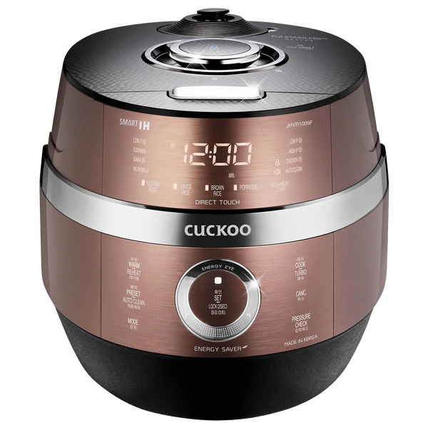 Cuckoo CRP-JHVR1009F：IH电饭煲 | 双压力 | 6杯容量 | 不锈钢内胆