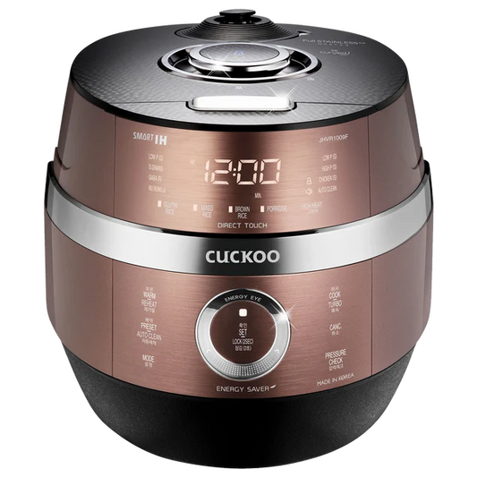 Cuiseur à riz Cuckoo CRP-JHVR1009F : Cuiseur à induction | Double pression | 6 tasses | Cuve intérieure en acier inoxydable