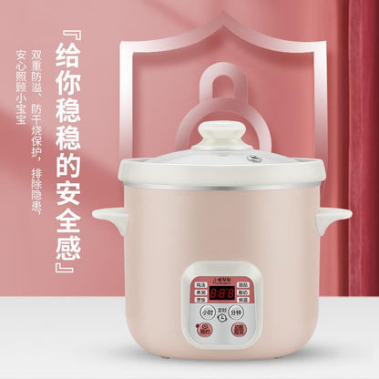 Piggy DDG-D15AW： Mini Rice Cooker | 3 Cups | Multiple Functions | Ceramic Inner Pot