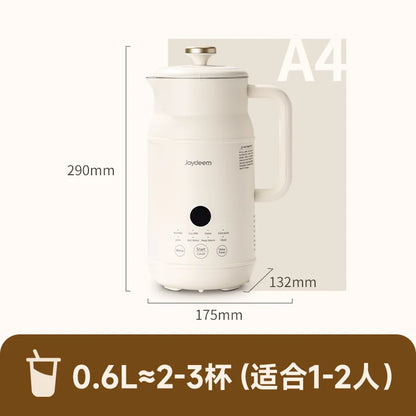 Mini-blender haute vitesse Joydeem PBJ-A60 | Machine à lait de soja compacte 600 mL | Intérieur en acier inoxydable 316L | 120 V