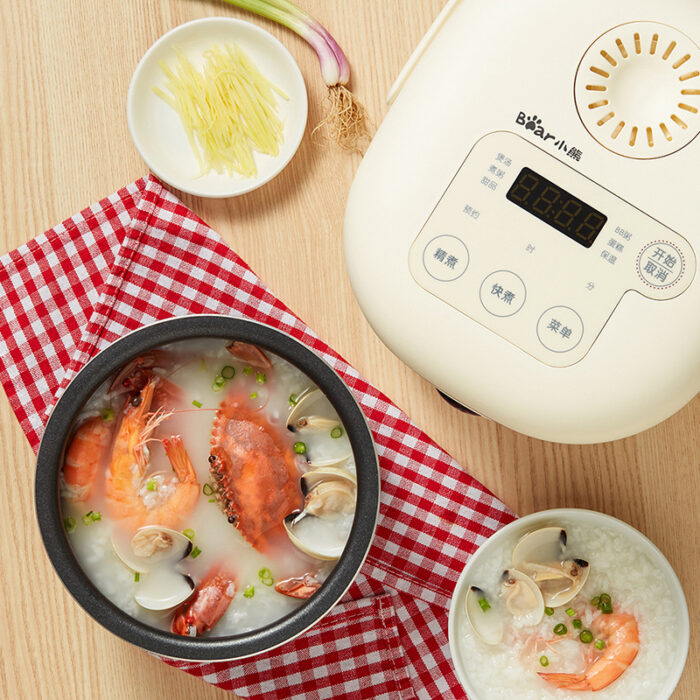 Bear RC-5L30A19: Rice Cooker | 3 L Mini Size | Multiple Functions | Iron Inner Pot