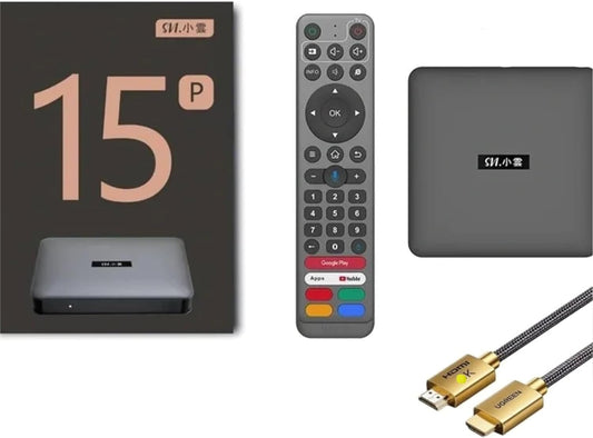 SVICLOUD 15P 智能安卓 小云最新旗舰版电视盒 | Wi-Fi 6 | 4GB 运行内存 + 64GB 存储空间 | 4K HDR10+ | AV1 解码