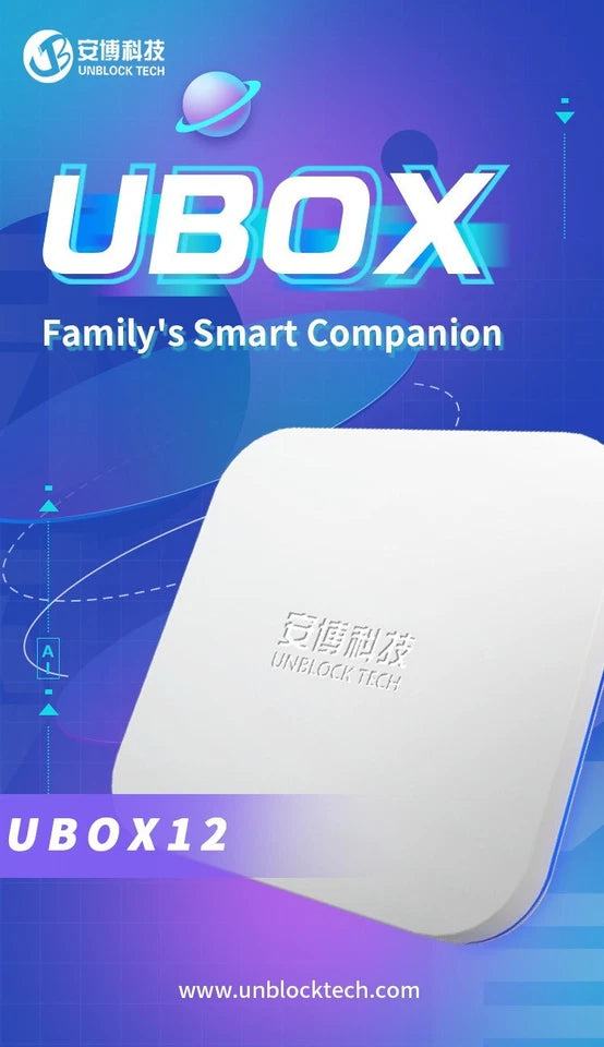 Unblock IPTV Box UBox12 | 12th digital | high-definition | Supports WIFi 6