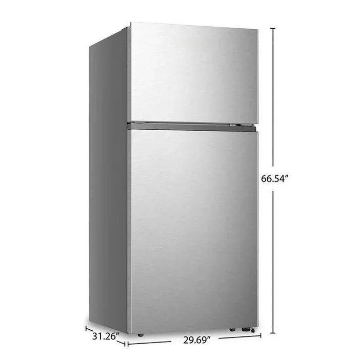 Vesta Whitehorse VRF-WHITEHORSE-30SS:  30" Stainless Steel Refrigerator with Top-Freezer