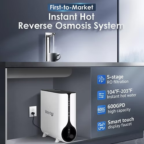 Waterdrop K6: 2-in-1 Reverse Osmosis System &amp; Instant Hot Water Dispenser