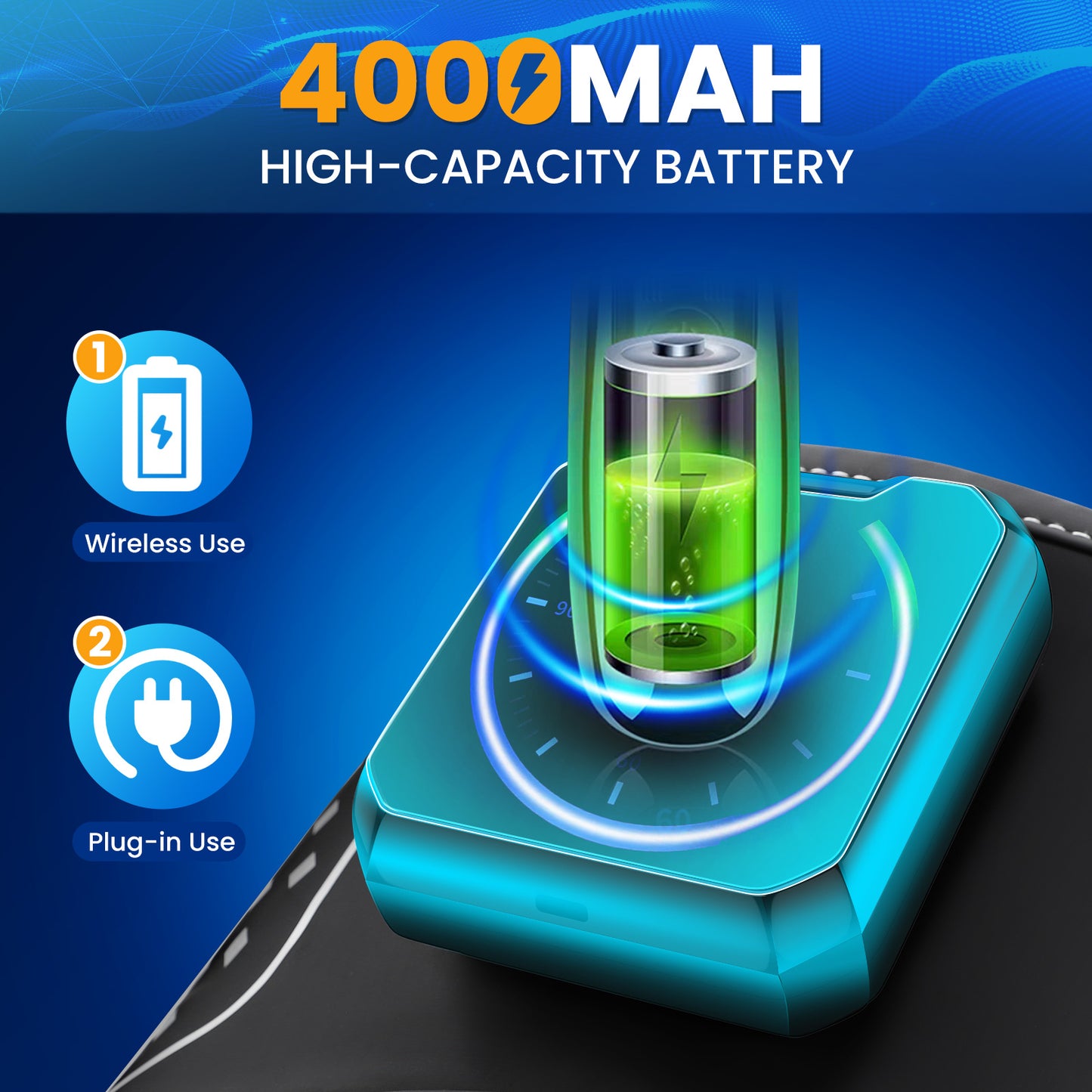 CET HLX1205: Air Bladder Squeeze Waist Massager with Touch Screen Controller Heating Vibration