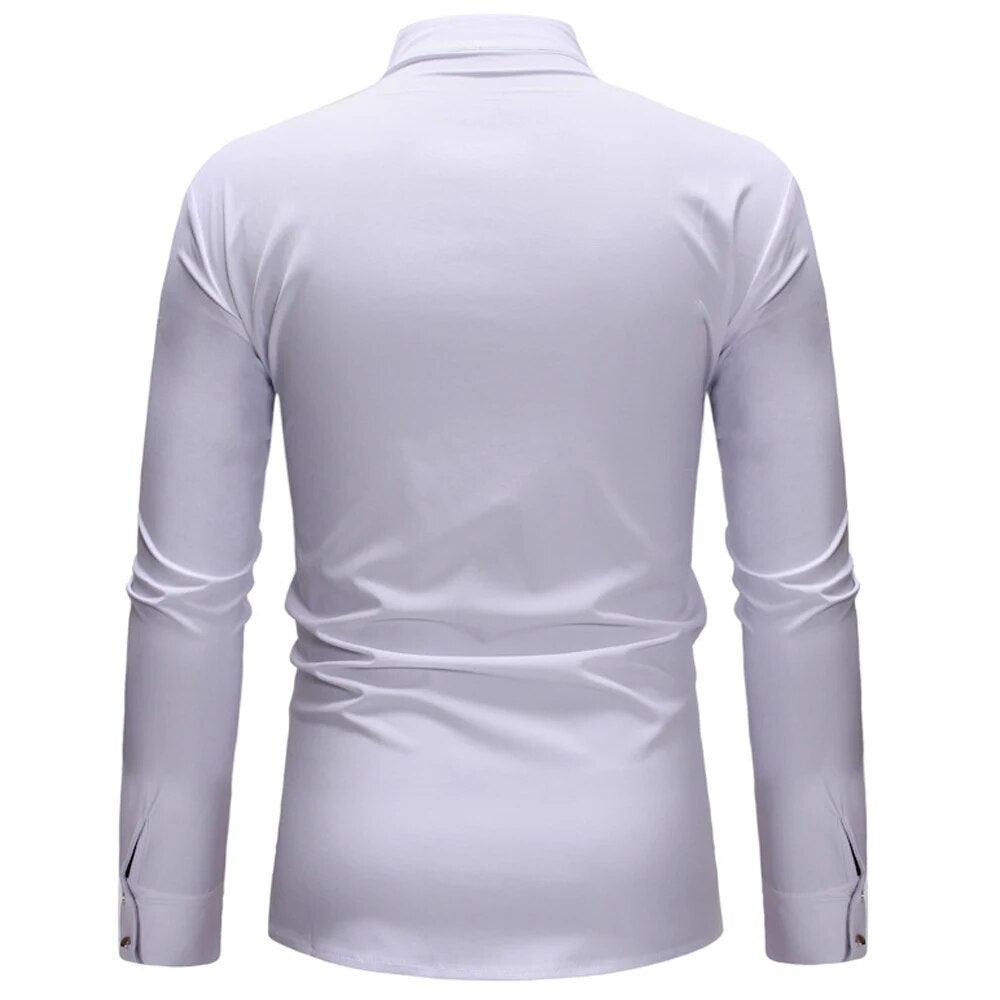 African Style Ethnic Polo Shirt Big and Tall Man Vintage Male Top Tees Clothing Brand Mens Boys t shirt Long Sleeve Streetwear - YOURISHOP.COM