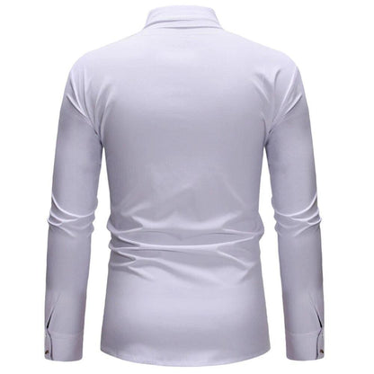 African Style Ethnic Polo Shirt Big and Tall Man Vintage Male Top Tees Clothing Brand Mens Boys t shirt Long Sleeve Streetwear - YOURISHOP.COM