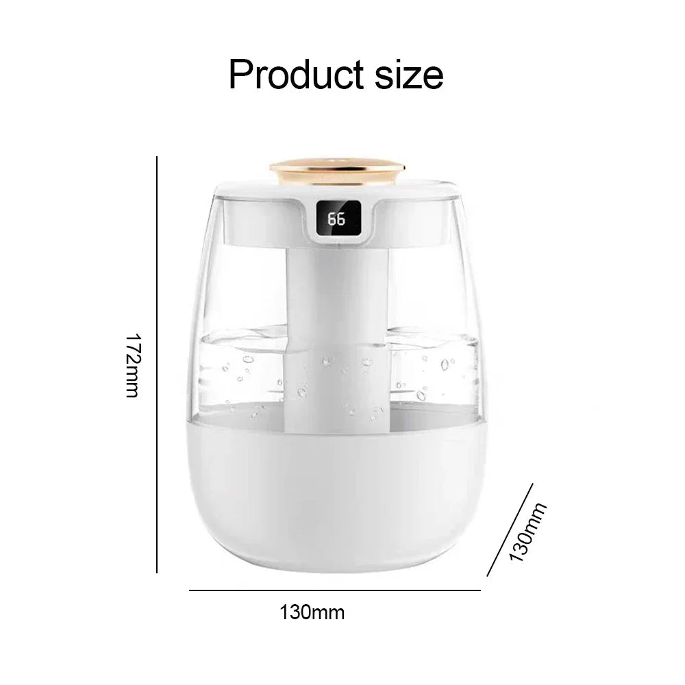 Air Humidifier 1300ML Aroma Humidifier Double Spray Port Essential Oil Diffuser USB Water Humidifier with Light for Home Office - YOURISHOP.COM