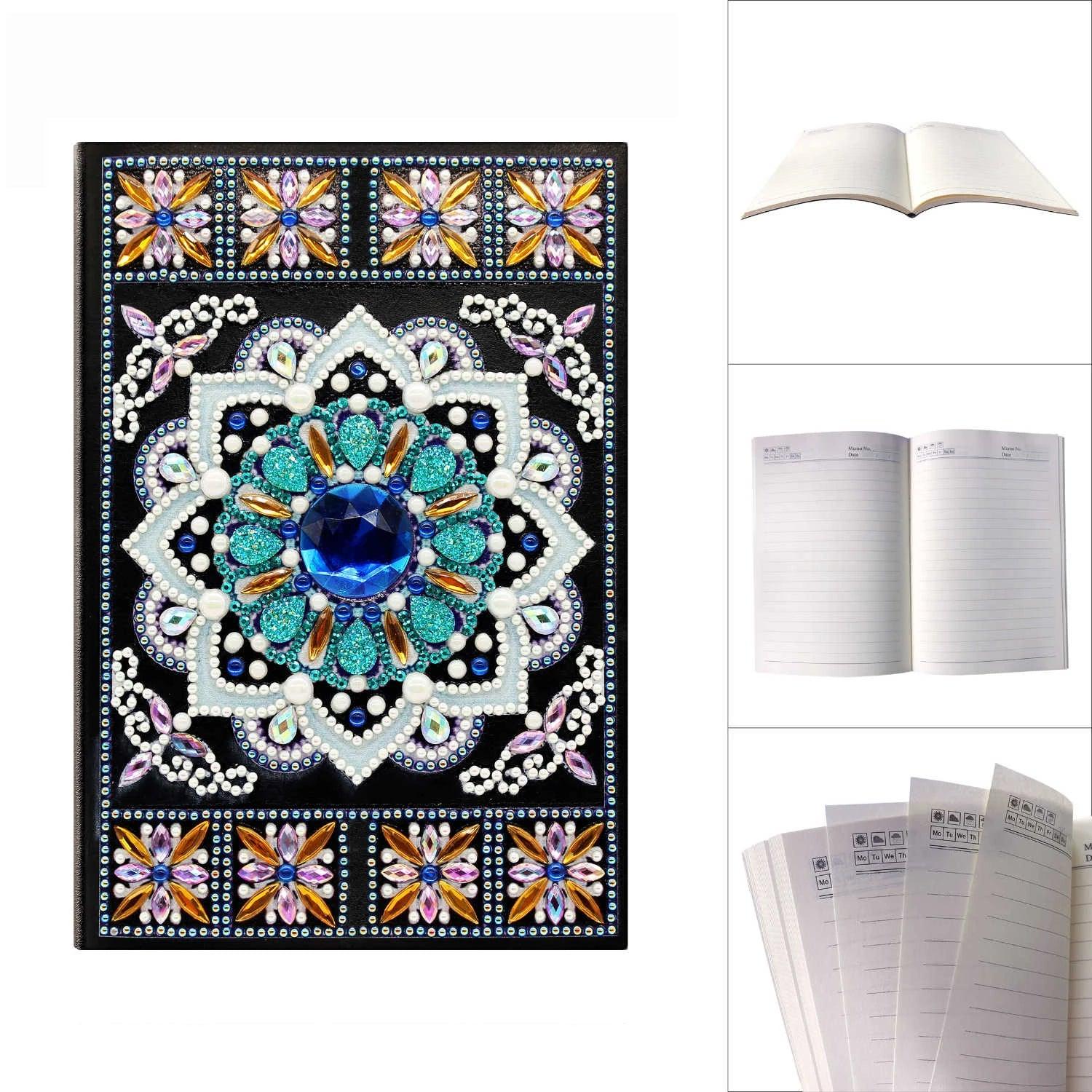 AZQSD Diamond Painting Mosaic Notebook Special Shaped Flower Mandala Patterns A5 Diary Book Embroidery Gift DIY - YOURISHOP.COM