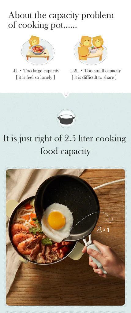 BEAR Cooking Pot DHG-B25Z2 | Multifunction like Hot Pot - YOURISHOP.COM