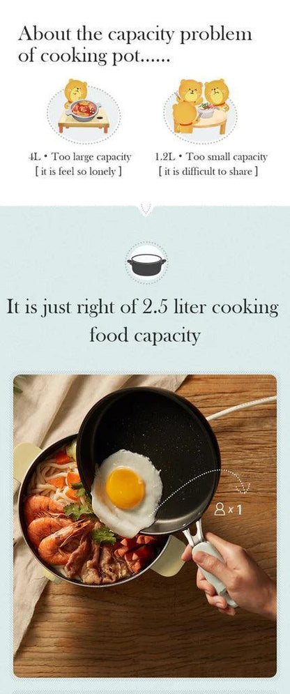 BEAR Cooking Pot DHG-B25Z2 | Multifunction like Hot Pot - YOURISHOP.COM