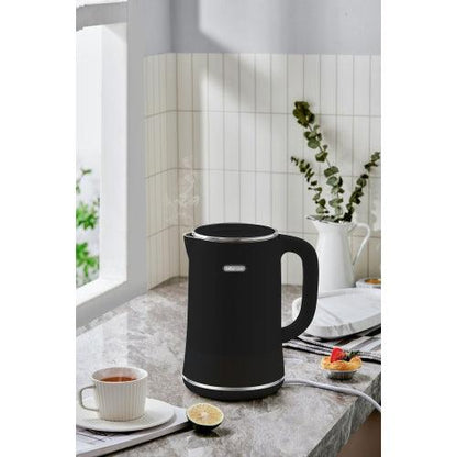Bear Electric Kettle ZDH-D17K3, Tea Kettle,1.7L, Fast boiling with 304 S/S Inner pot and lid, Auto Shut Off and Boil Dry Protection, 1500W, Black
