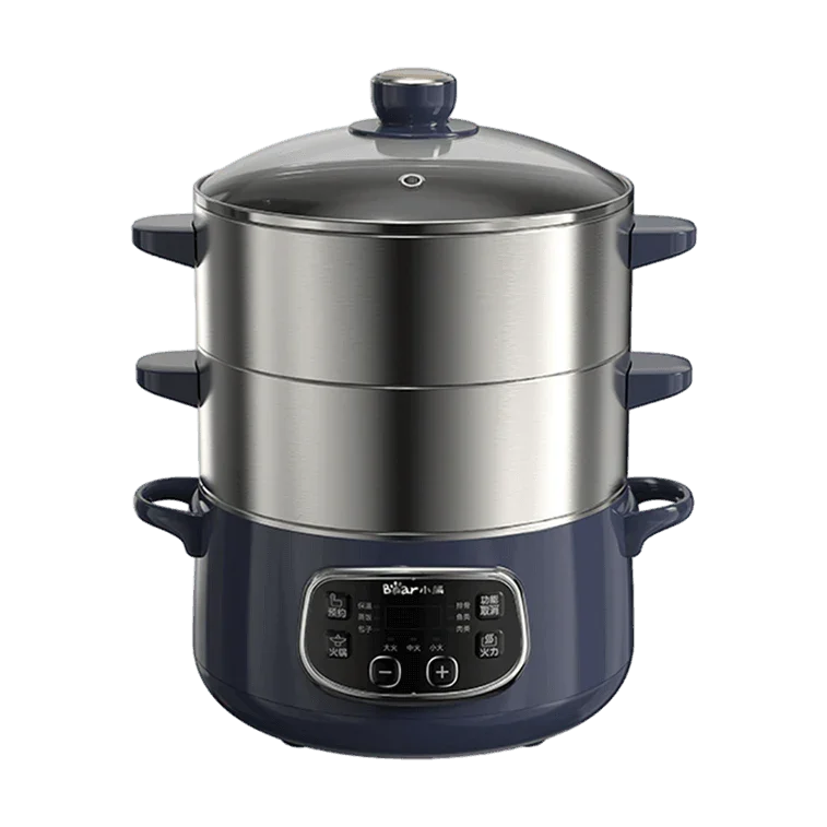 Bear Electric Steamer DZG-D80J4 | 24CM | Two-Layers | Stainless Steel | Hot Pot - YOURISHOP.COM