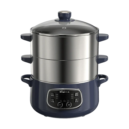 Bear Electric Steamer DZG-D80J4 | 24CM | Two-Layers | Stainless Steel | Hot Pot - YOURISHOP.COM